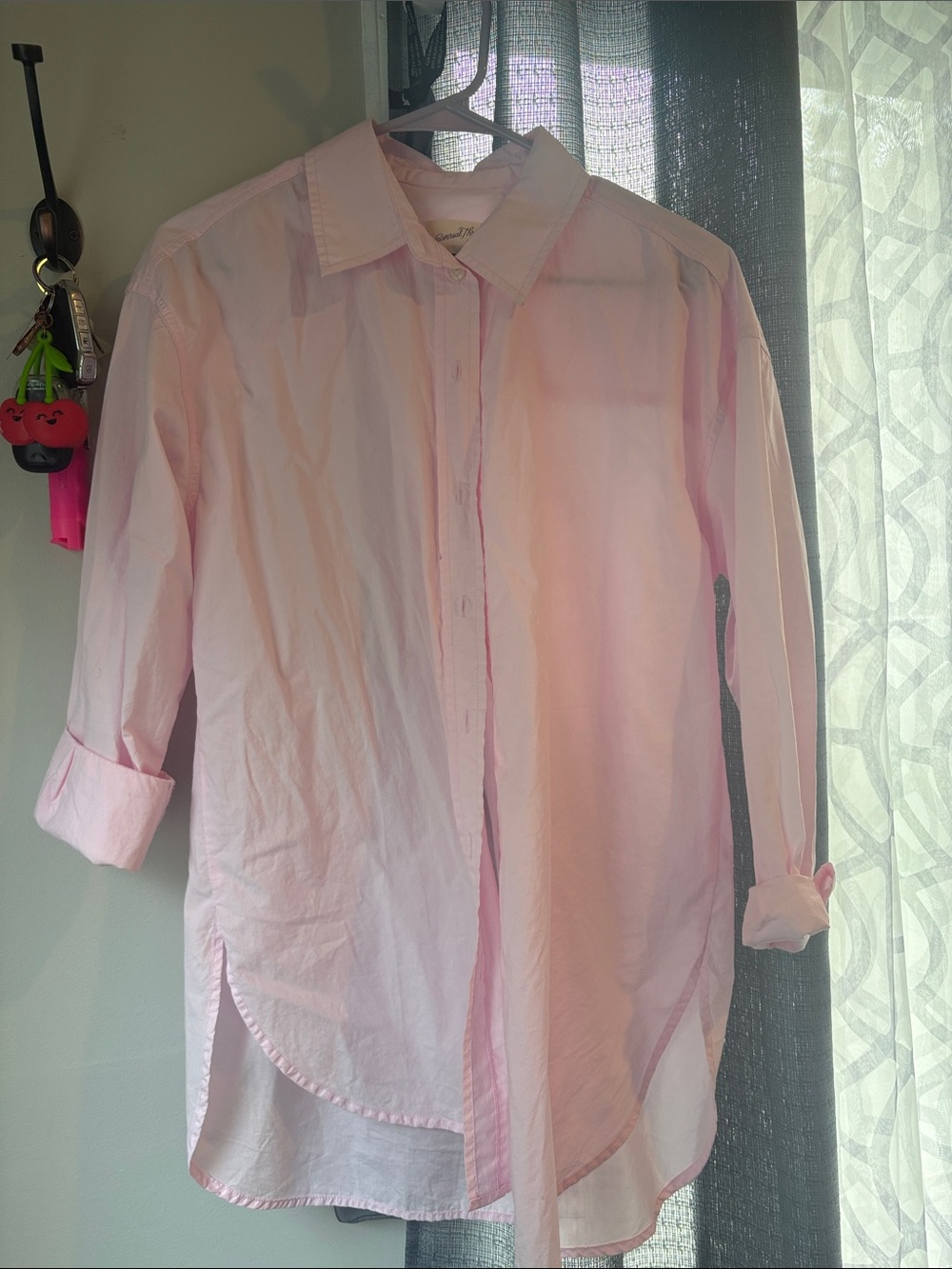 Baby Pink Button-Up Shirt